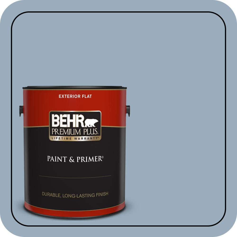 1 gal. #S510-3 Ombre Blue Flat Exterior Paint & Primer price history on PriceWatchPro