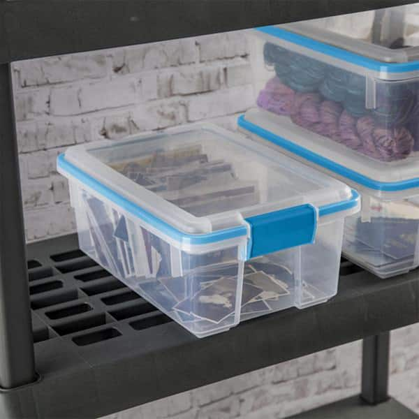 Sterilite 12 Qt Plastic Storage Bin Container Clear Gasket Sealed Box, (24  Pack), 24pk - Fred Meyer