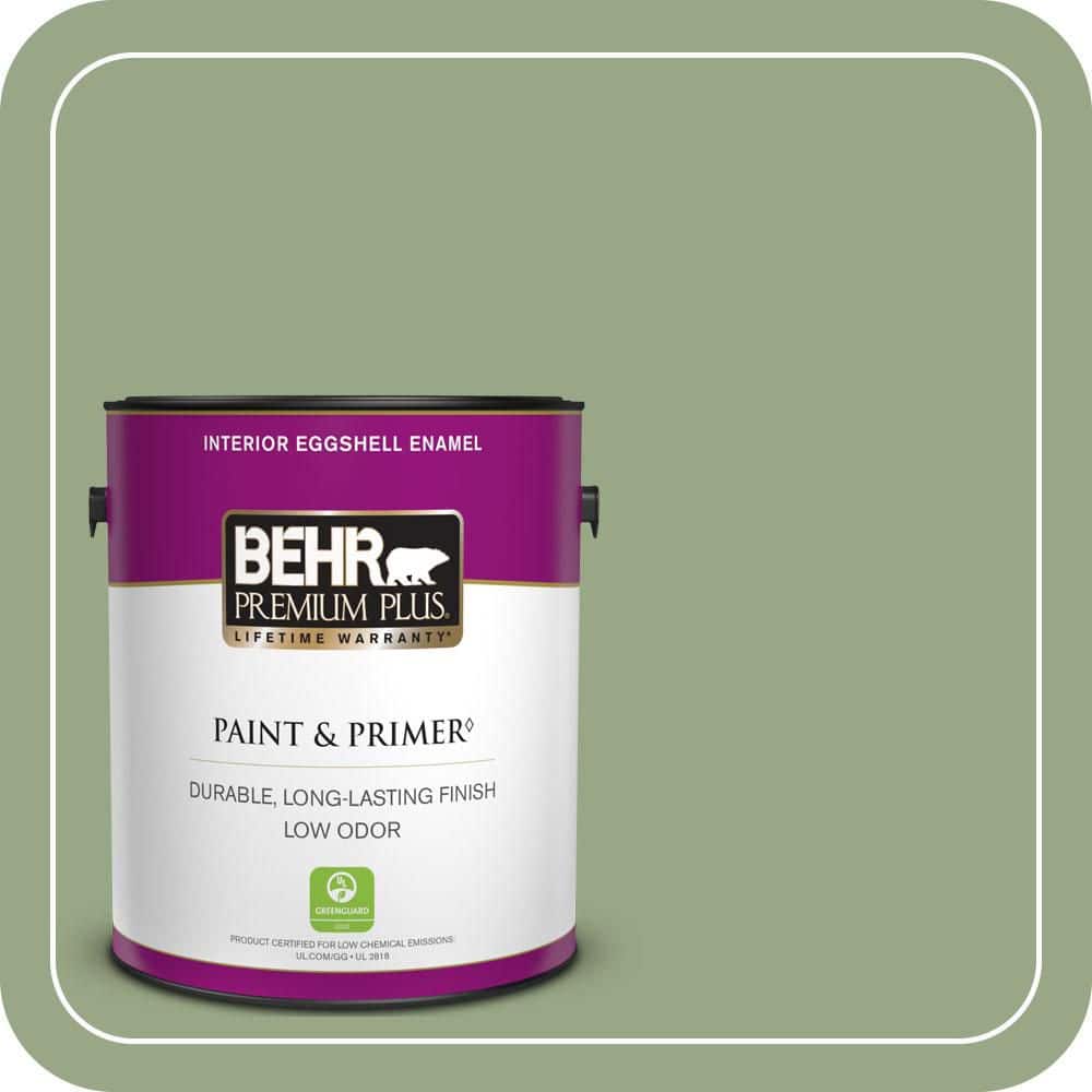 1 gal. #MQ6-51 Fern Leaf Eggshell Enamel Low Odor Interior Paint & Primer price history on PriceWatchPro