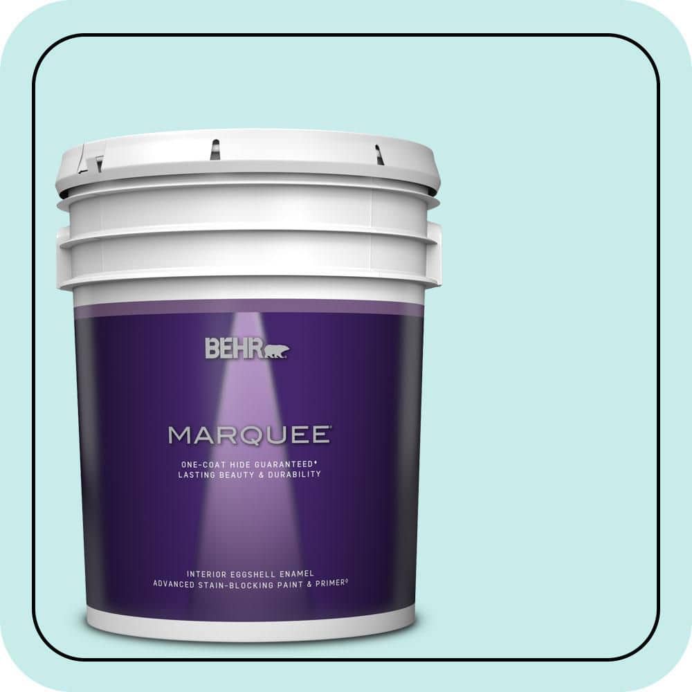 5 gal. #P460-1 Morning Sky Eggshell Enamel Interior Paint & Primer product image for price tracking