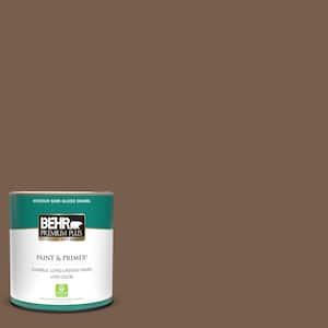 1 qt. #250F-7 Melted Chocolate Semi-Gloss Enamel Low Odor Interior Paint & Primer