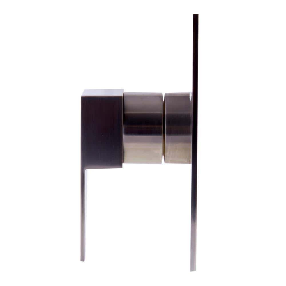 Brushed Nickel Modern Square Lever Shower Mixer