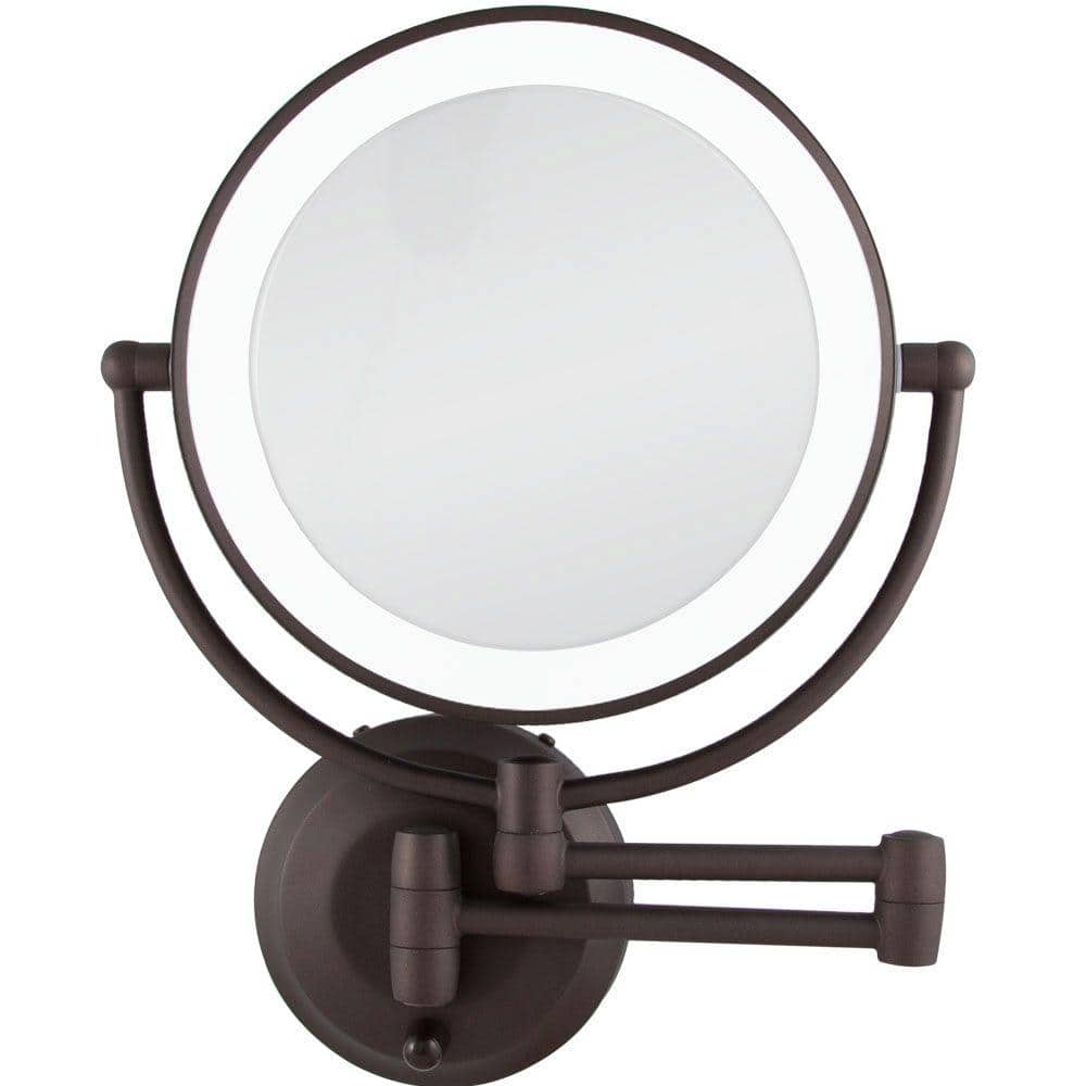 Zadro 15 In L X 12 W Led Lighted, Wall Hanging Lighted Makeup Mirror