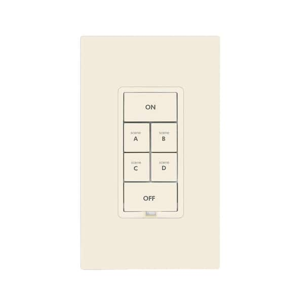 Insteon 6 Button Dimmer Keypad - Light Almond