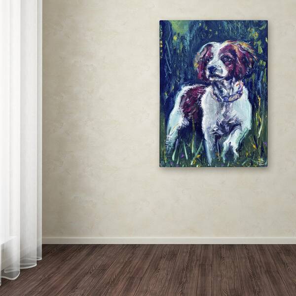 Trademark Fine Art 24 in. x 18 in. "Dogday Afternoon Augustus" by Lowell S.V. Devin Printed Canvas Wall Art