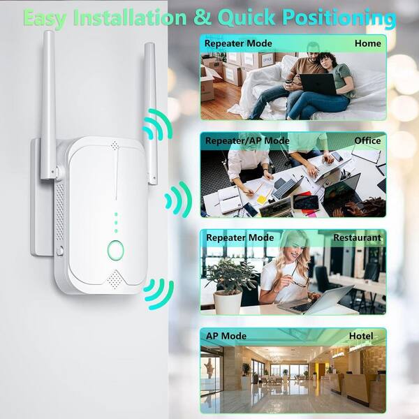 Techtex WiFi Extender 2025 — Boosts Your Internet To Every Corner Of The House, Up To 15,588 Sq Ft, Super Quick Setup