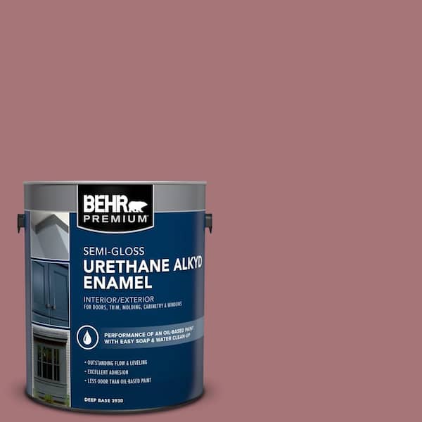 1 gal. #S130-5 Heirloom Rose Urethane Alkyd Semi-Gloss Enamel Interior/Exterior Paint