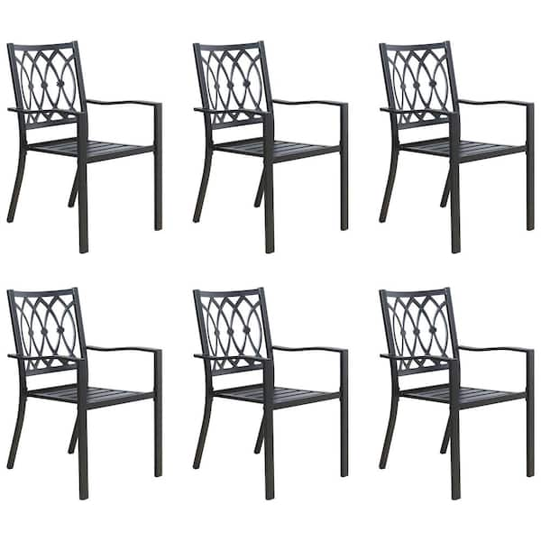 stackable outdoor dining chairs set of 6