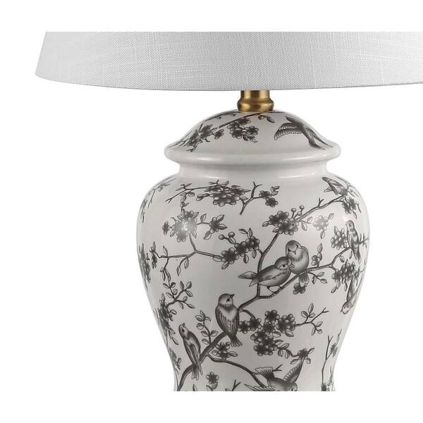 Jonathan Y Penelope 22 In Gray White, Small Blue And White Chinoiserie Lamp