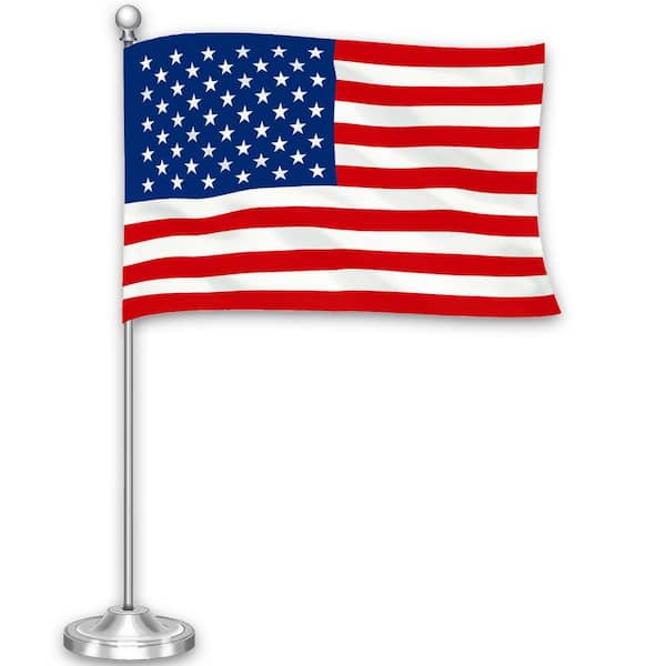 G128 0.68 ft. x 0.45 ft. Polyester USA Desk Printed Flag 300D (1-Pack)