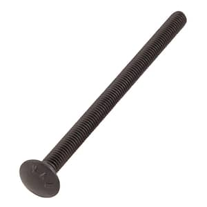 5/16 in. -18 x 5 in. Black Deck Exterior Carriage Bolt (25-Pack)