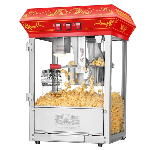GREAT NORTHERN Good Time 8 oz. Red Countertop Popcorn Machine