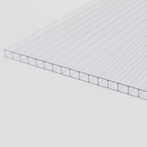 Thermoclear 48 in. x 96 in. x 1/4 in. (6mm) Clear Multiwall Polycarbonate Sheet