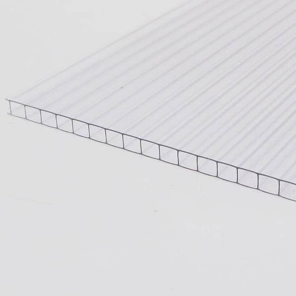 LEXAN Thermoclear 48 in. x 96 in. x 1/4 in. (6mm) Clear Multiwall Polycarbonate Sheet