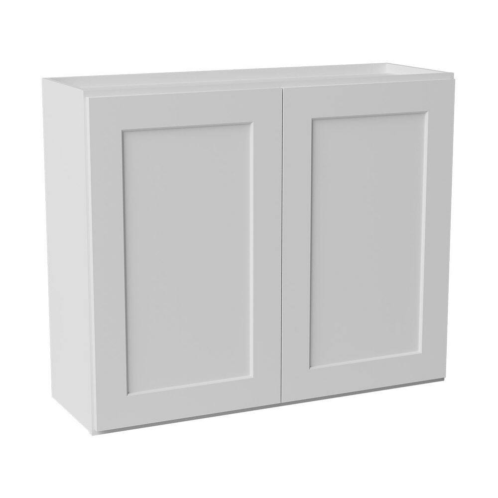 36 in. W x 12 in. D x 30 in. H Ready to Assemble Solid Wood Shaker Wall Kitchen Cabinet in White price history on PriceWatchPro