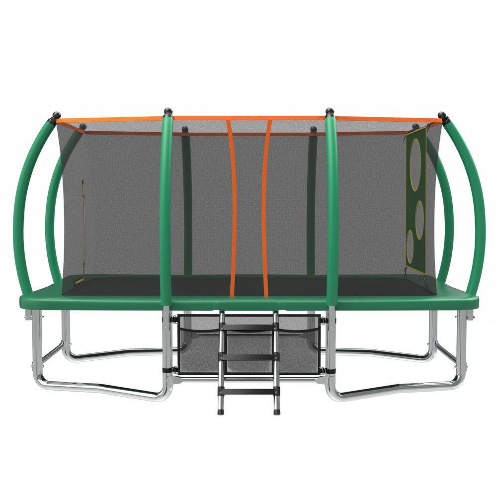 14 ft. Outdoor Green Long Rectangular Trampoline with Ladder price history on PriceWatchPro