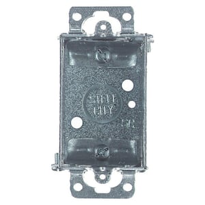 3 in. x 2 in. x 2-1/2 in 1-Gang Steel Old Work Switch Box