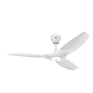 Haiku L - 52 in. Dia, Smart Outdoor White, Ceiling Fan, Integrated LED 2700K, Universal Mount with 5 in. Downrod