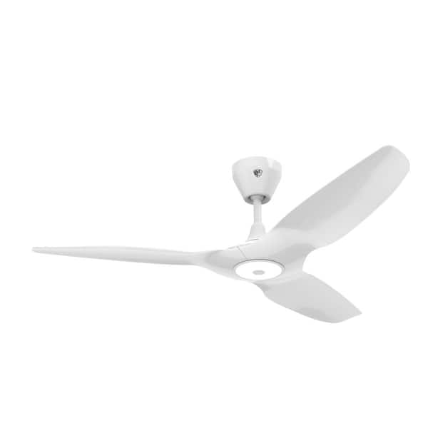 Haiku L - 52 in. Dia, Smart Outdoor White, Ceiling Fan, Integrated LED 2700K, Universal Mount with 5 in. Downrod