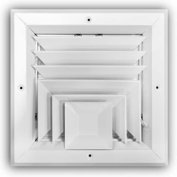 Everbilt 8 in. x 8 in. 3-Way Aluminum Square Wall/Ceiling Register