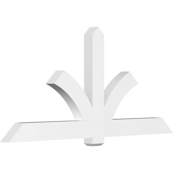 Ekena Millwork Redmond 84 in. W x 38.5 in. H x 4 in. D Signature Polyurethane Bracket