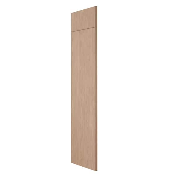 Hampton Bay Sinclair 24 in. W x 1.5 in. D x 84 in. H Refrigerator End Panel Kit in Shaker Light Oak