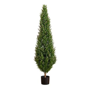 5 ft. UV Resistant Artificial Rosemary Cone Topiary Tree (Indoor/Outdoor)