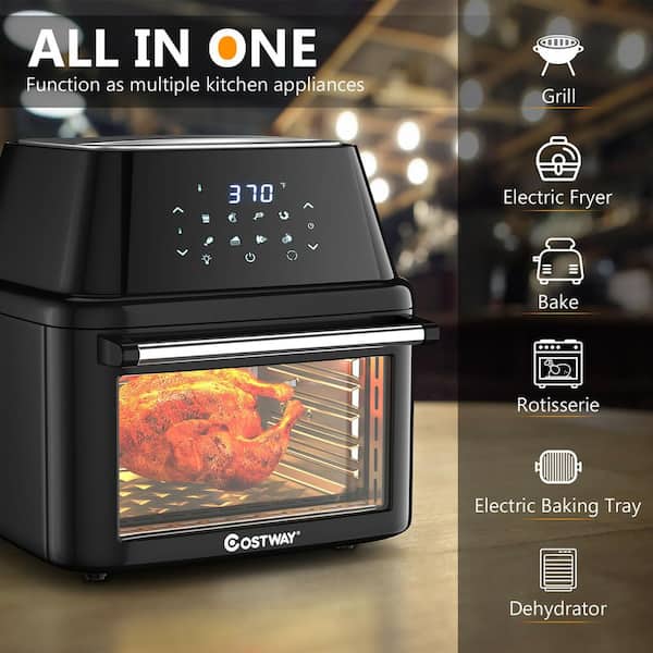 Air Fryer Toaster Oven, 19 QT Large Air Fryer Toaster Oven Combo, Stai –