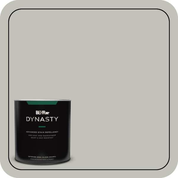 BEHR DYNASTY 1 qt. #PPU25-09 Foggy London Semi-Gloss Enamel Interior Stain-Blocking Paint & Primer