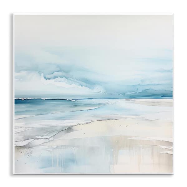 Stupell Industries Abstract Modern Shoreline by Irena Orlov Unframed Abstract Graphic Art Print 12 in. x 12 in.