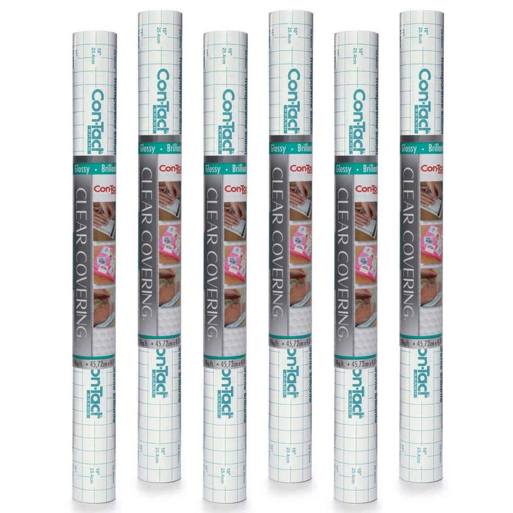 Con-Tact Clear Covering Clear Matte Adhesive Shelf Liner 20F-C9AC12-06 -  The Home Depot