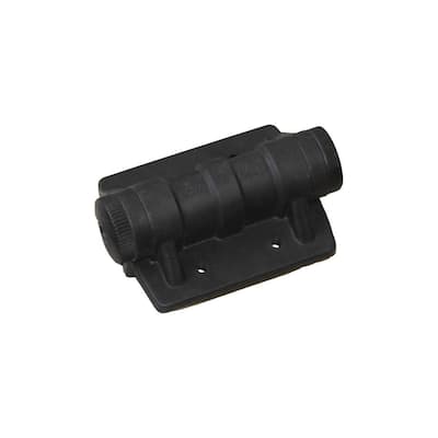 3-3/4 in. (95 mm) x 5-1/2 in. (140 mm) Black Polymer Medium Duty Gate Hinge (2-Pack)
