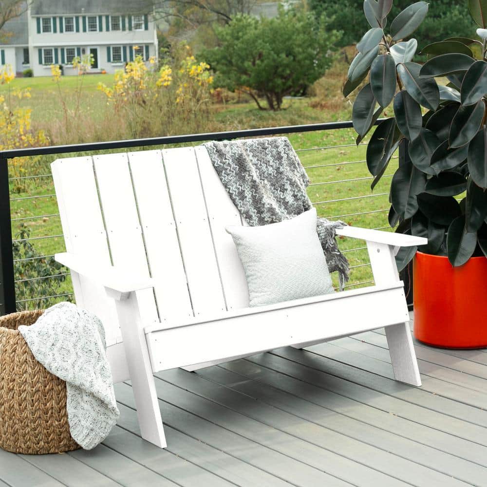 Highwood Italica Double Wide Modern Plastic Adirondack Chair AD