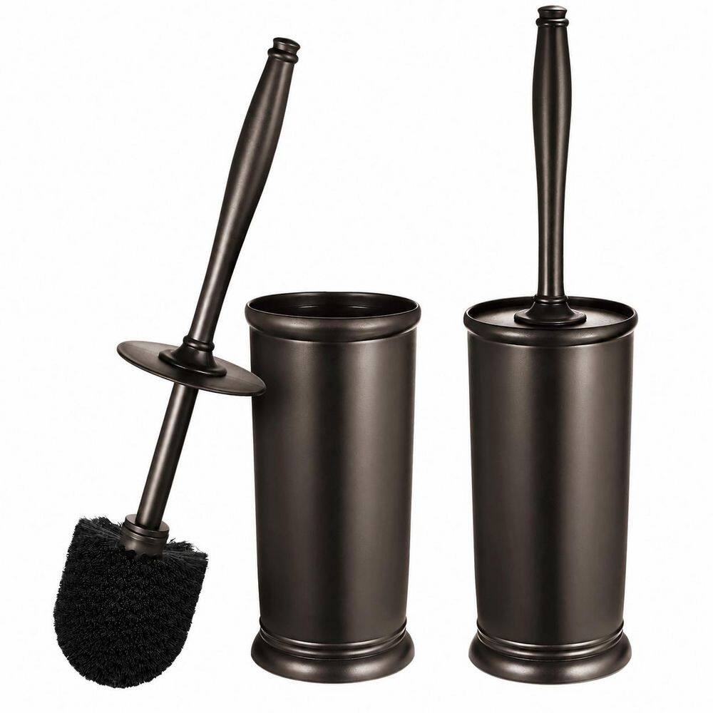 Toilet Brush and Holder 2 Pack Long Handle Bathroom Cleaning Set with Enclosed Caddy, Space-Saving Design price history on PriceWatchPro