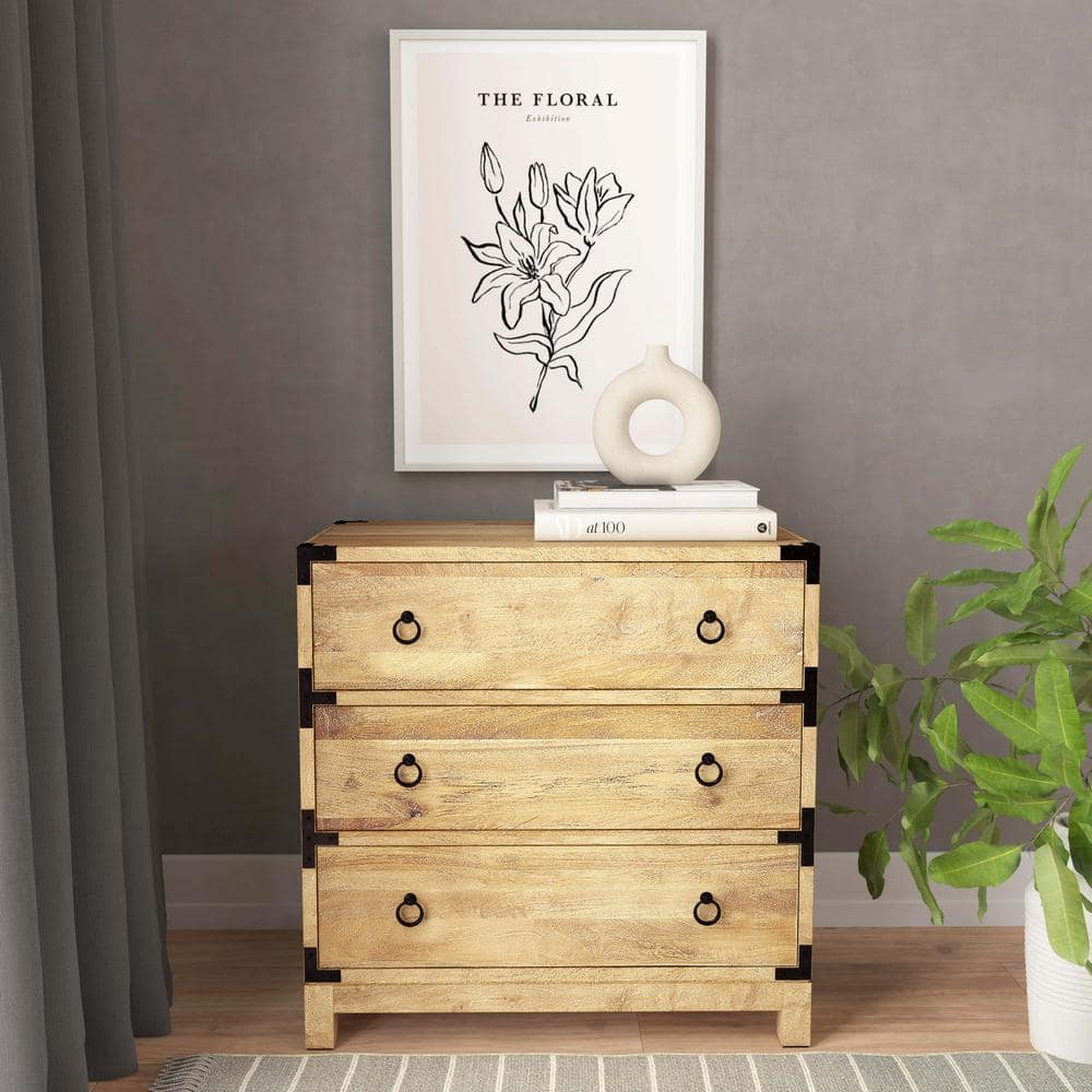 Forster 144'' Extra Deep Brown Campaign Chest with Ball Bearings
