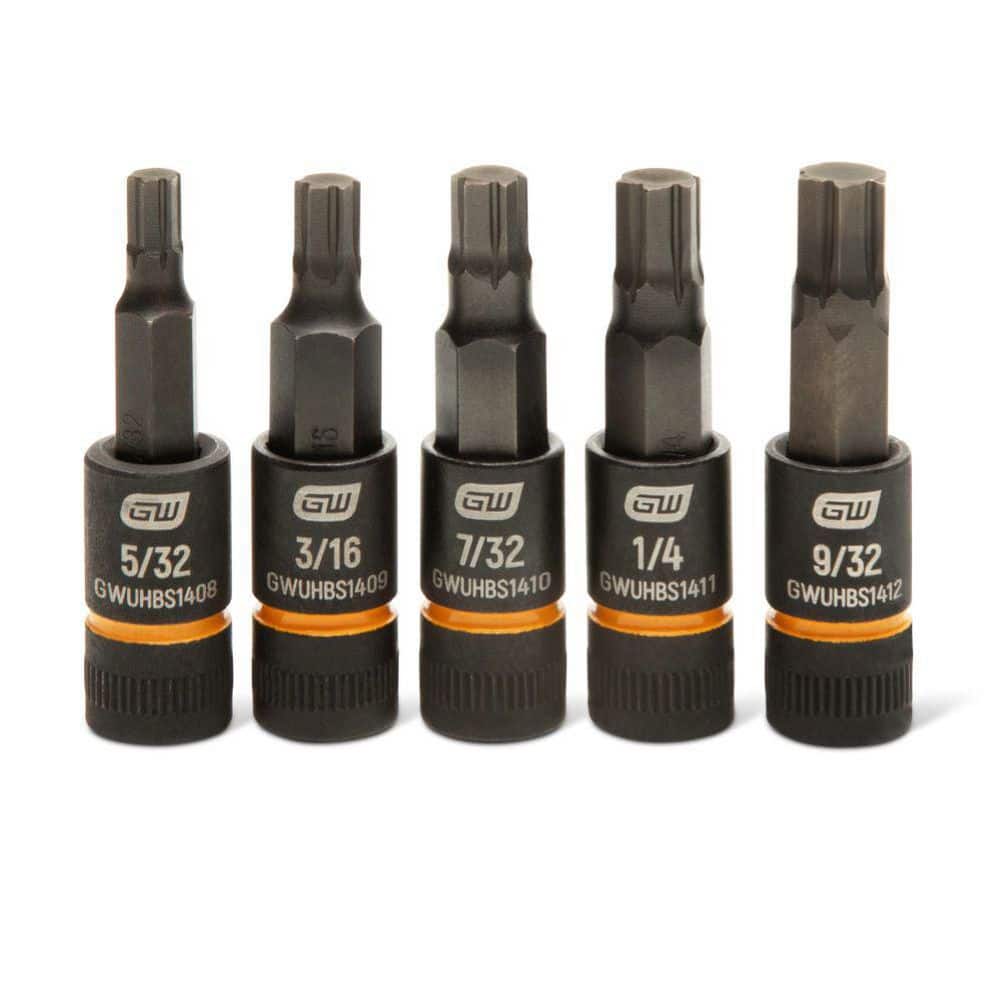 1/4 in. Drive SAE Impact Bi-directional Hex Bit Socket Set (5-Piece) price history on PriceWatchPro