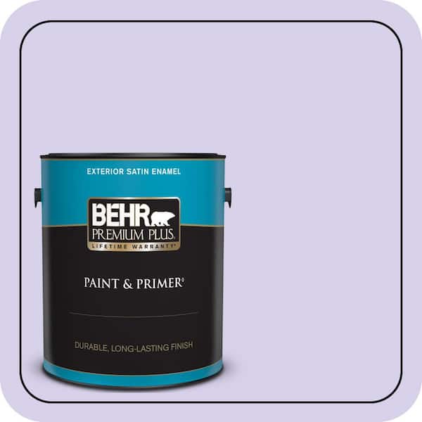 BEHR PREMIUM PLUS 1 gal. #P560-2 Air Castle Satin Enamel Exterior Paint & Primer