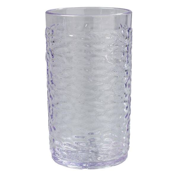 Photo 1 of 16.7 oz. SAN Plastic Pebble Optic Tumbler in Clear (Case of 24)