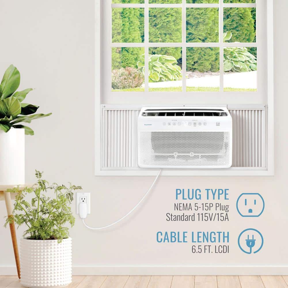 Keystone 10,000 BTU White Window Air Conditioner with Remote