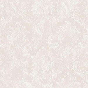 Canvas Damask Vinyl Roll Wallpaper (Covers 55 sq. ft.)