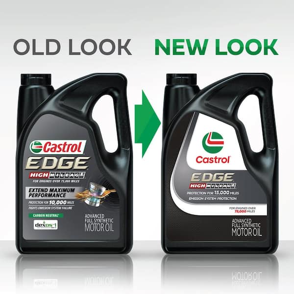 CASTROL EDGE High Mileage 0W-20 Advanced Full Synthetic Motor Oil