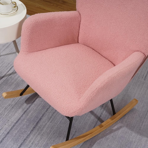 vecelo pink rocking chair for nursery