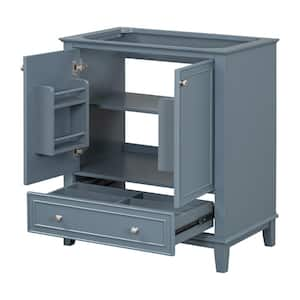 17.8 in. W x 29.5 in. D x 33.8 in. H Bath Vanity Cabinet without Top in Blue