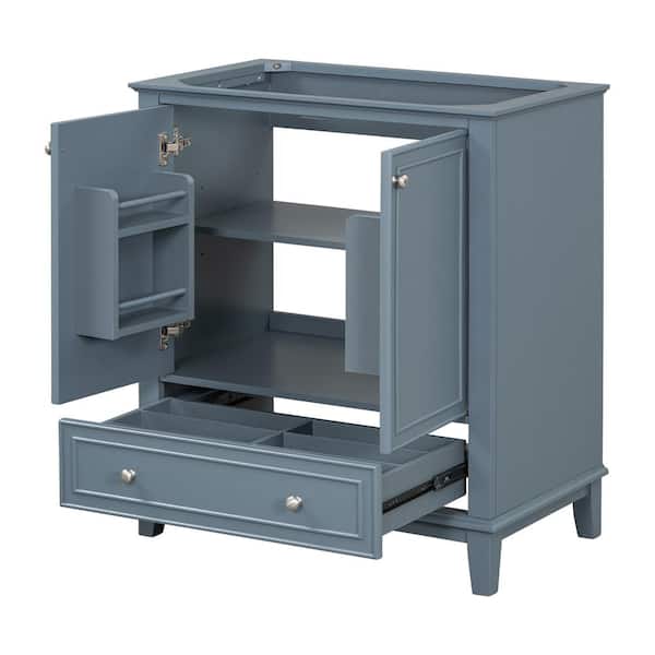 Nestfair 17.8 in. W x 29.5 in. D x 33.8 in. H Bath Vanity Cabinet without Top in Blue