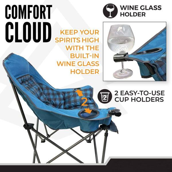 カタパルトファクトリー ランドシップ シエルブルー　バイヤーオブメイン MOEPISY Oversized Camping Chair for Adults, Heavy Duty Outdoor