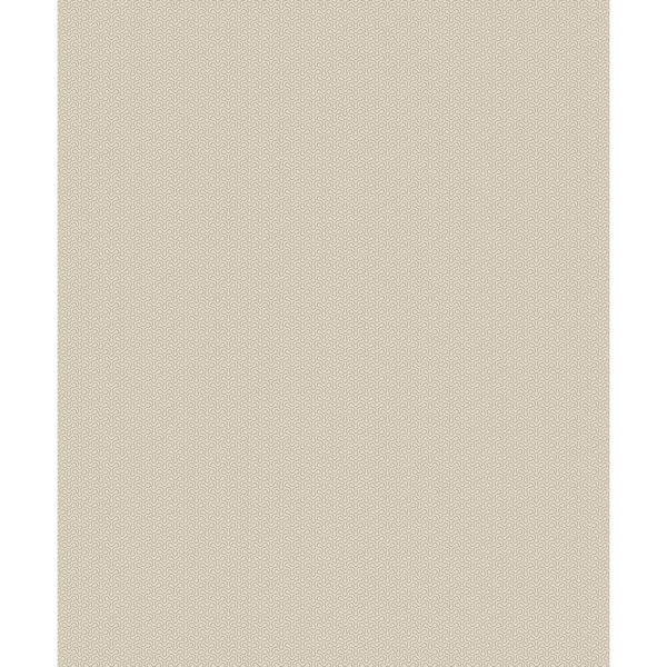 Seabrook Designs Pearl Grey Spiro Geometric Paper Non-Woven Unpasted Wallpaper Roll (covers 56 sq. ft.)