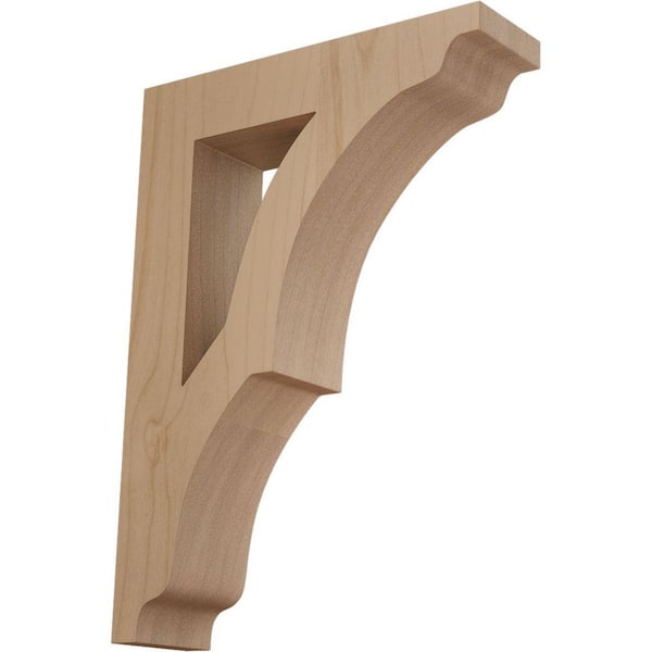 Ekena Millwork 1-3/4 in. x 9 in. x 6-1/2 in. Alder Small Avila Bracket