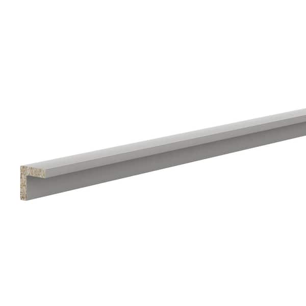 Hampton Bay 1 in. x 1 in. x 91.5 in. Outside Corner Molding in Warm Grey