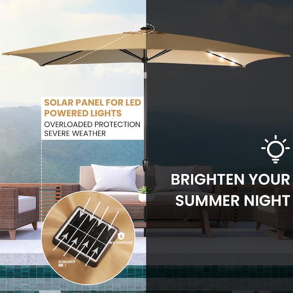 Sun-Ray 6.6 ft. x 9.8 ft. Rectangular Steel Solar Market Sun-Ray 6.6 ft. x 9.8 ft. Rectangular Steel Solar Market