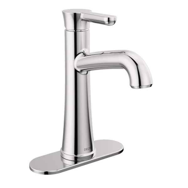 Delta Greydon Single Handle Single-Hole Bathroom Faucet in Polished Chrome